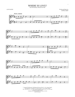Where Is Love? von Lionel Bart (Download) 