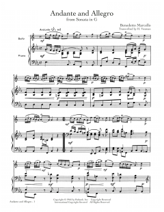 Andante And Allegro von Benedetto Marcello (Download) 