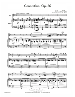 Concertino, Op. 26 von C.M. von Weber (Download) 