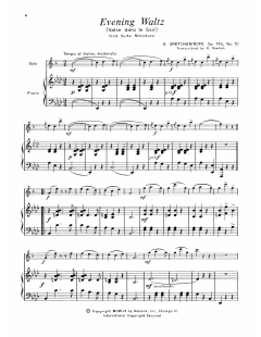 Evening Waltz von Alexander Gretchaninoff (Download) 