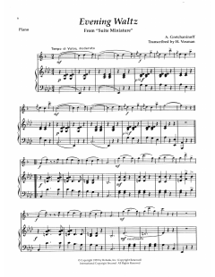 Evening Waltz von Alexander Gretchaninoff (Download) 