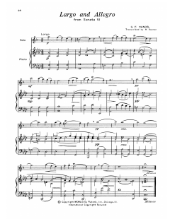 Largo & Allegro von Georg Friedrich Händel (Download) 