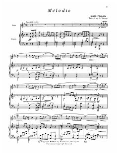 Melodie von Simon Poulain (Download) 