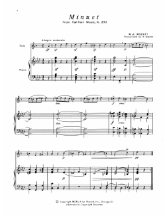 Minuet von Wolfgang Amadeus Mozart (Download) 