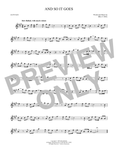 And So It Goes von Billy Joel (Download) 