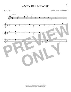 Away In A Manger von James R. Murray (Download) 