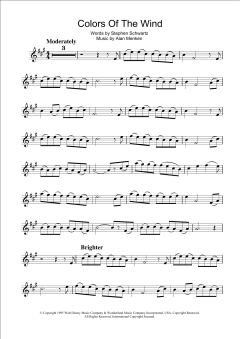Colors Of The Wind von Alan Menken (Download) 