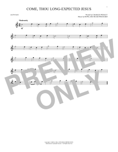 Come, Thou Long-Expected Jesus von Charles Wesley (Download) 