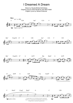 I Dreamed A Dream von Claude-Michel Schönberg (Download) 