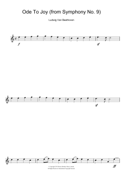 Ode To Joy from Symphony No. 9, Fourth Movement von Ludwig van Beethoven (Download) 