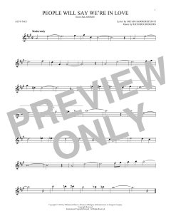 People Will Say We're In Love von Rodgers & Hammerstein (Download) 