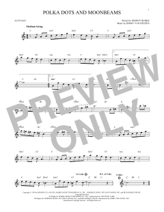 Polka Dots And Moonbeams von Johnny Burke (Download) 