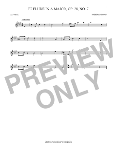 Prelude In A Major, Op. 28, No. 7 (Download) 