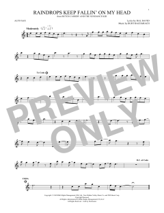 Raindrops Keep Fallin' On My Head von Hal David (Download) 