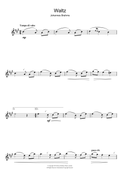Waltz Op. 39, No. 15 von Johannes Brahms (Download) 