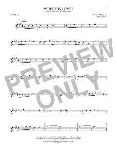 Where Is Love? von Lionel Bart (Download) 