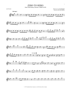 Zero To Hero von Alan Menken (Download) 
