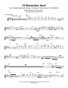 I'll Remember April von Charlie Parker (Download) 