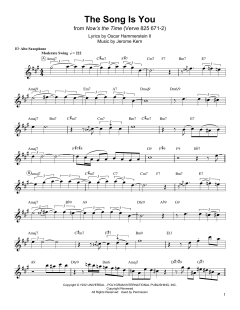 The Song Is You von Jerome Kern (Download) 