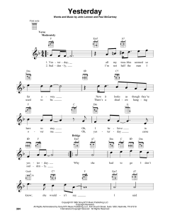 Yesterday von The Beatles (Download) 