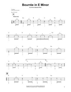 Bourree von Johann Sebastian Bach (Download) 