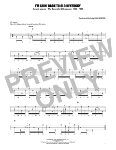 I'm Goin' Back To Old Kentucky von Bill Monroe (Download) 