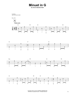 Minuet In G von Johann Sebastian Bach (Download) 