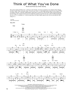 Think Of What You've Done von Carter Stanley (Download) 