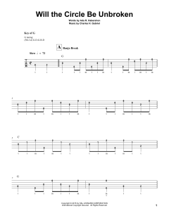 Will The Circle Be Unbroken von Charles Hutchinson Gabriel (Download) 