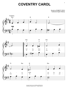 Coventry Carol von Robert Croo (Download) 