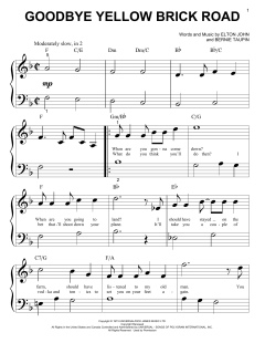 Goodbye Yellow Brick Road von Elton John (Download) 