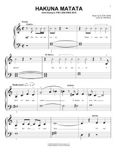 Hakuna Matata von Elton John (Download) 