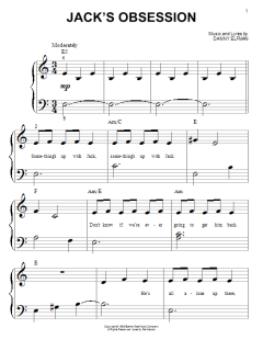 Jack's Obsession von Danny Elfman (Download) 
