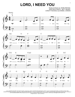 Lord, I Need You von Matt Maher (Download) 