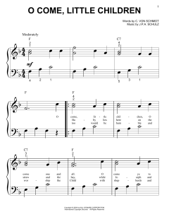 O Come, Little Children von C. von Schmidt (Download) 