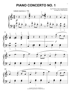 Piano Concerto No. 1 In B-Flat Major, Op. 23 von Peter Iljitsch Tschaikowsky (Download) 
