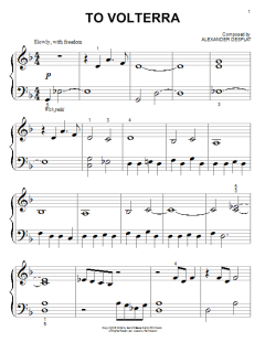 To Volterra von Alexandre Desplat (Download) 