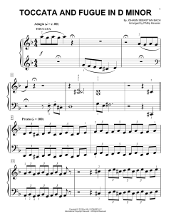 Toccata And Fugue In D Minor von Johann Sebastian Bach (Download) 