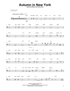Autumn In New York von Ray Brown (Download) 