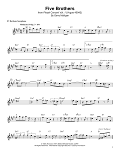 Five Brothers von Gerry Mulligan (Download) 