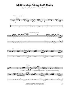 Mellowship Slinky In B Major von Red Hot Chili Peppers (Download) 