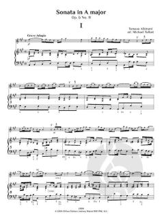 Trattenimenti armonici per camera - 12 Sonatas, op. 6 No. 9-12, Vol. 3 von Tomaso Giovanni Albinoni 