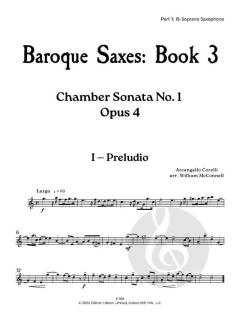 Baroque Saxes 3 von Arcangelo Corelli (Download) 