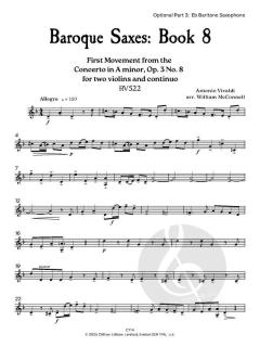 Baroque Saxes 8 von Antonio Vivaldi (Download) 