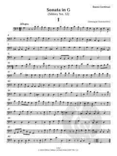 Sonata in G, Sibley No. 12 von Giuseppe Sammartini 