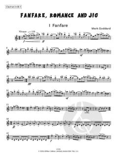 Fanfare, Romance and Jig von Mark Goddard 