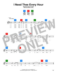 I Need Thee Every Hour von Robert Lowry (Download) 