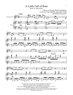 A Little Fall Of Rain von Alain Boublil (Download) 