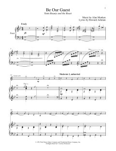 Be Our Guest von Alan Menken (Download) 