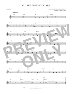 All The Things You Are von Jerome Kern (Download) 